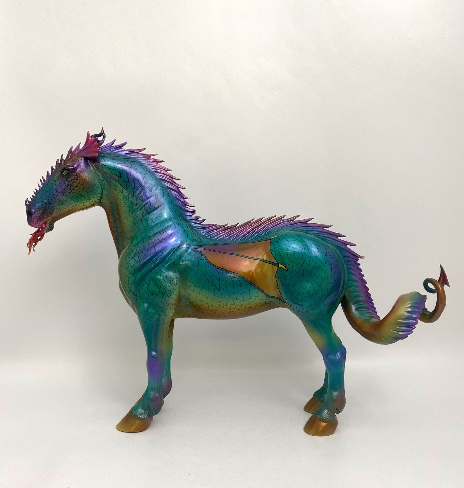 ABRASAX-OOAK HYBRID BETWEEN MYTHICAL DRAGON AND SERPENT CUSTOM BY MATT S. AND PAINTED BY JAS FANNING MM2020