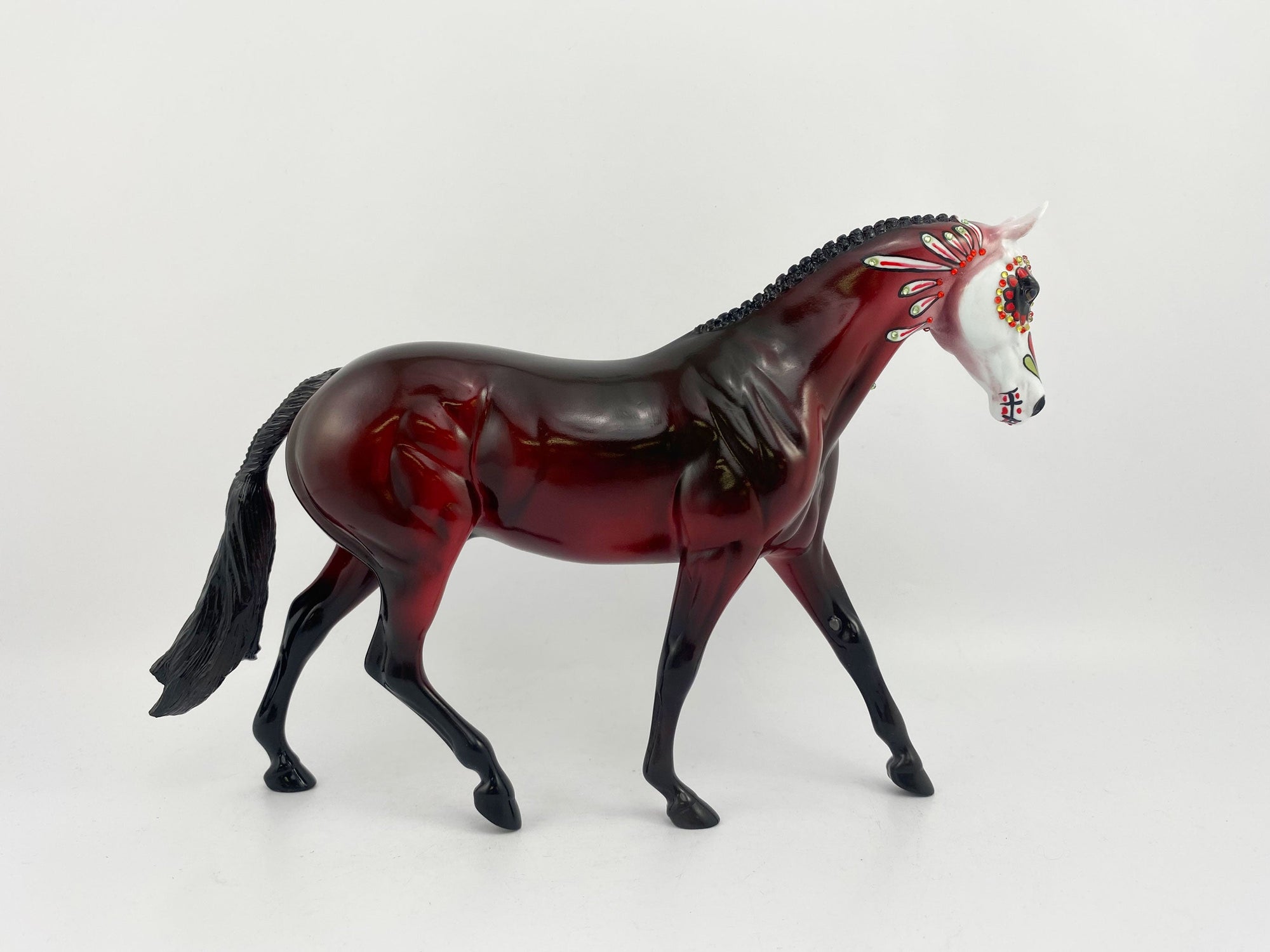 Adamo-OOAK Pony Sugar Skull Pony By Dawn Quick MM 2020