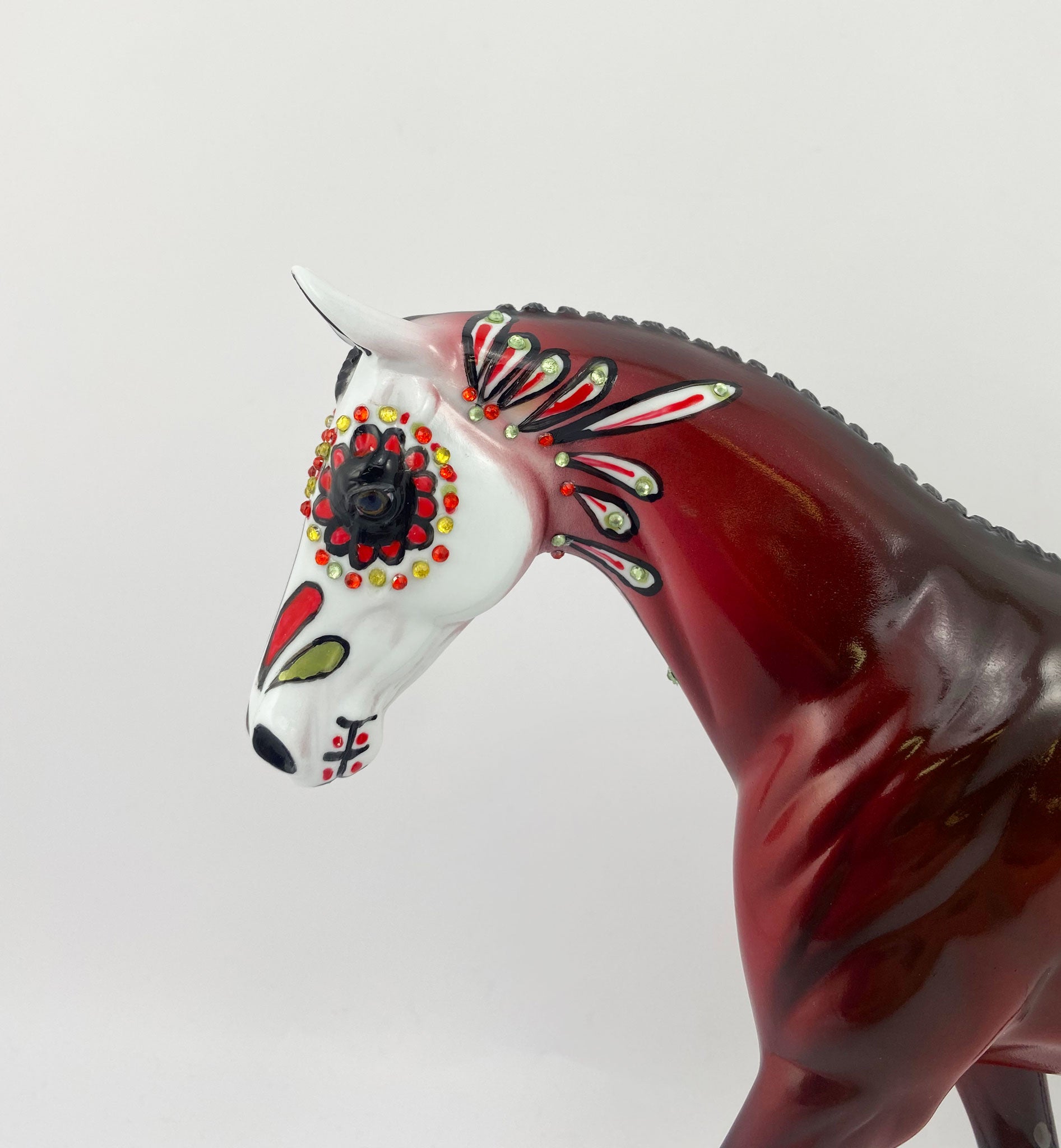 Adamo-OOAK Pony Sugar Skull Pony By Dawn Quick MM 2020