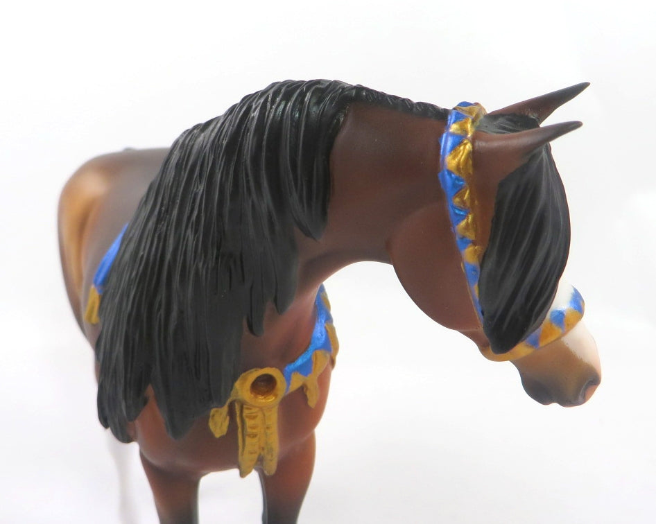 AL-KHAYL-OOAK DAPPLE BAY ARABIAN PEBBLES MODEL HORSE 12/24/19