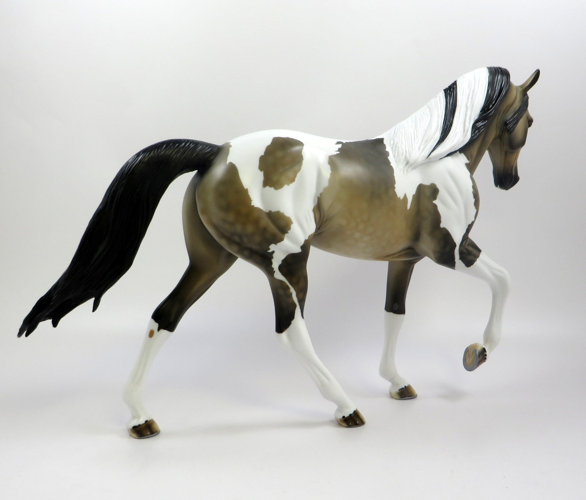 ALARIC-OOAK BUCKSKIN DAPPLE BUCKSKIN PINTO TENNESSEE WALKER EQ 2019