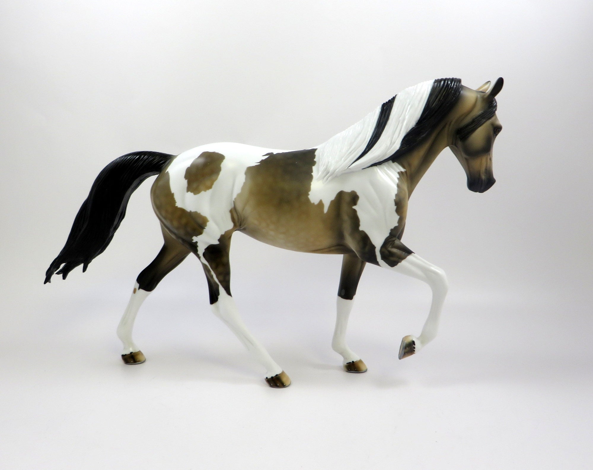 ALARIC-OOAK BUCKSKIN DAPPLE BUCKSKIN PINTO TENNESSEE WALKER EQ 2019