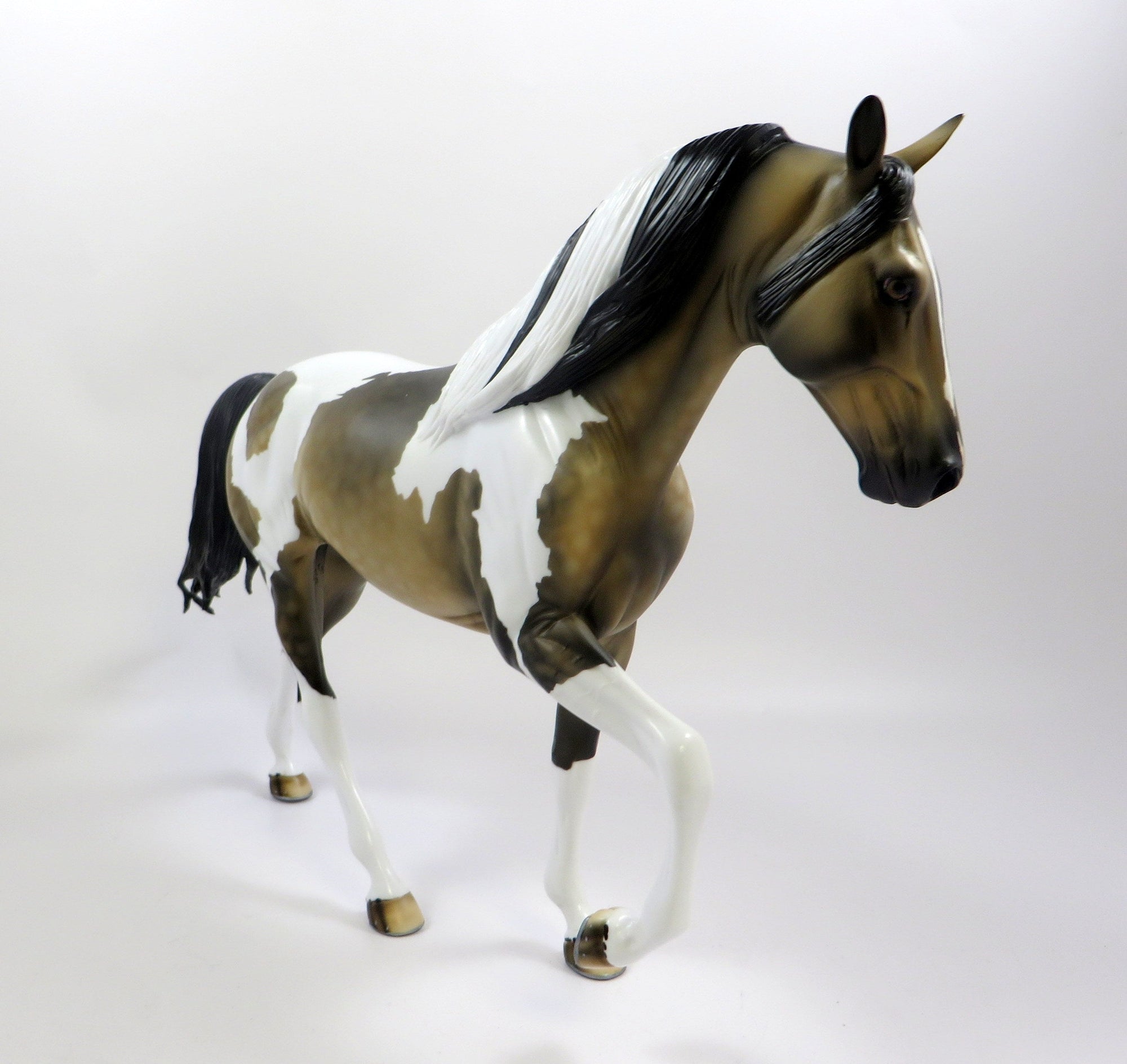 ALARIC-OOAK BUCKSKIN DAPPLE BUCKSKIN PINTO TENNESSEE WALKER EQ 2019