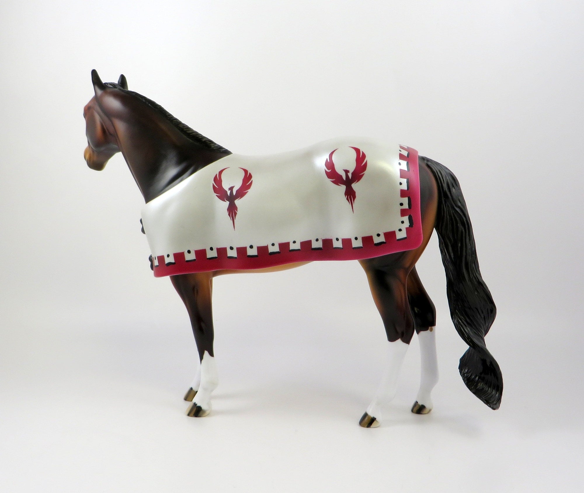 ALDITH-OOAK BAY BLANKETED ISH MODEL HORSE EQ 19