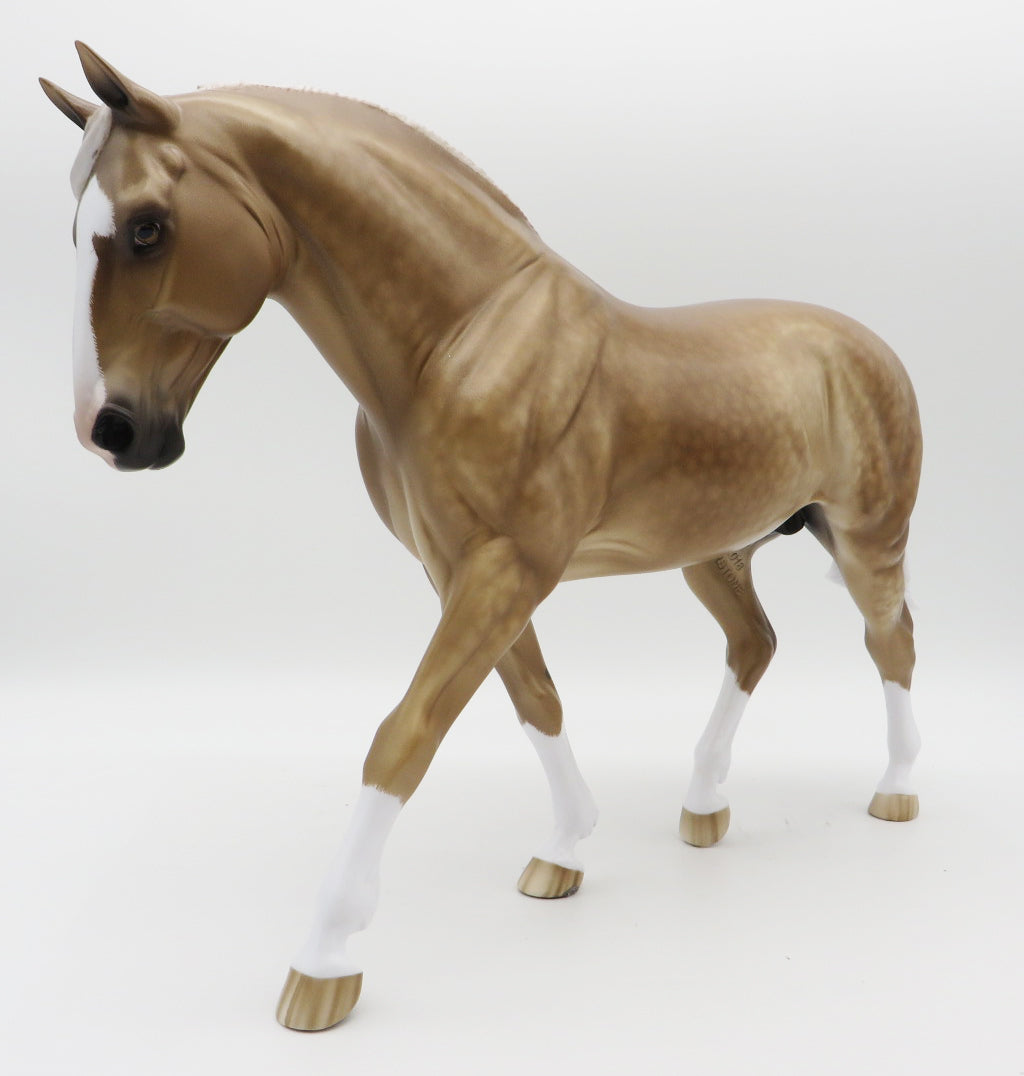 All I Need-OOAK  Dapple Palomino Irish Drafter Painted by Sheryl Leisure 11/8/21