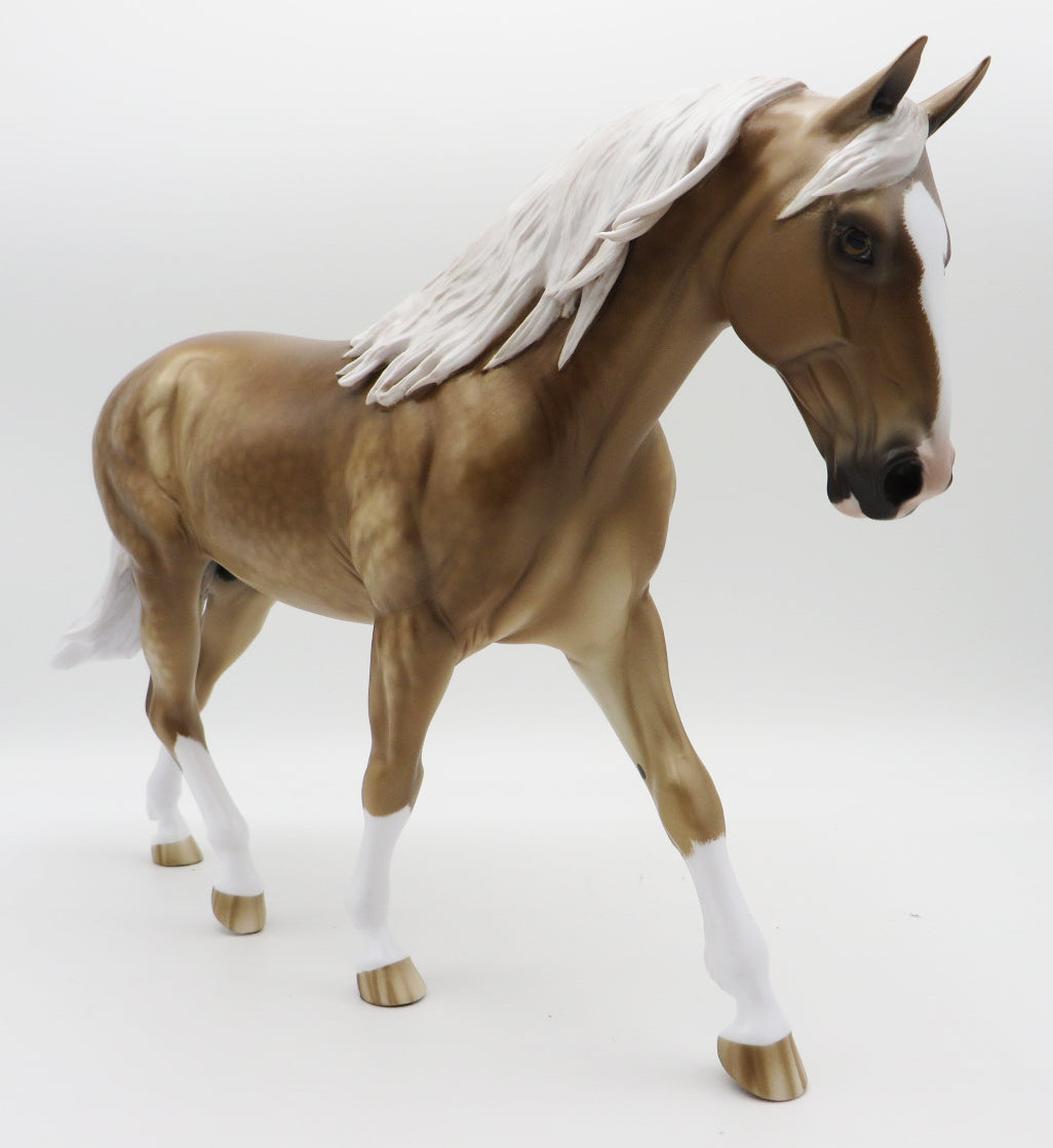 All I Need-OOAK  Dapple Palomino Irish Drafter Painted by Sheryl Leisure 11/8/21