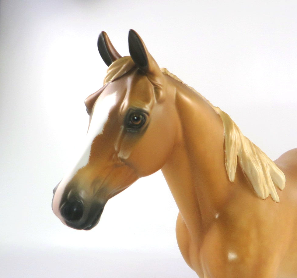 ALTER-OOAK PALE CHESTNUT PALOUSE MODEL HORSE BY SHERYL LEISURE 2/20/20