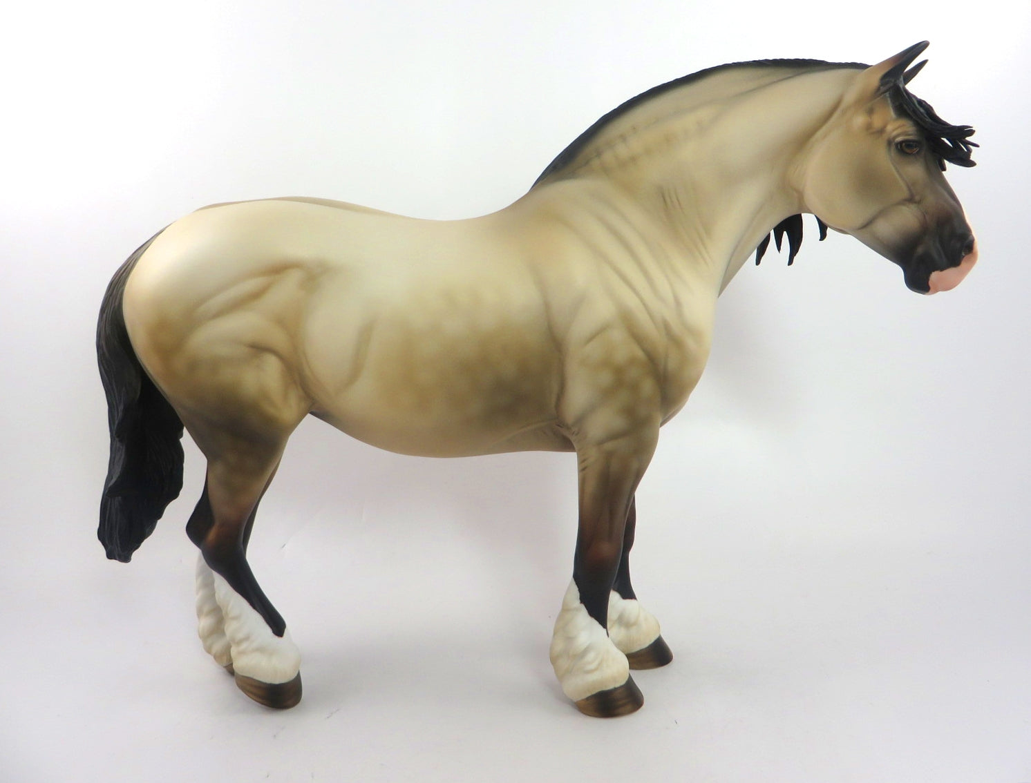 AMAZING GRACE-OOAK BUCKSKIN HEAVY DRAFT MARE WHS 19