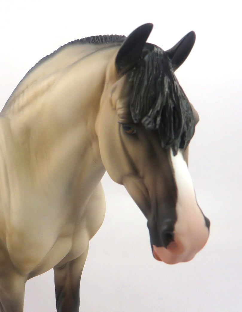 AMAZING GRACE-OOAK BUCKSKIN HEAVY DRAFT MARE WHS 19