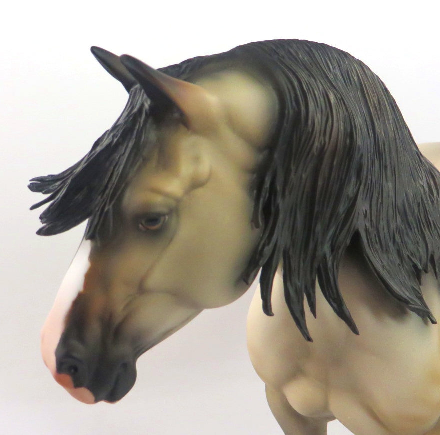 AMAZING GRACE-OOAK BUCKSKIN HEAVY DRAFT MARE WHS 19