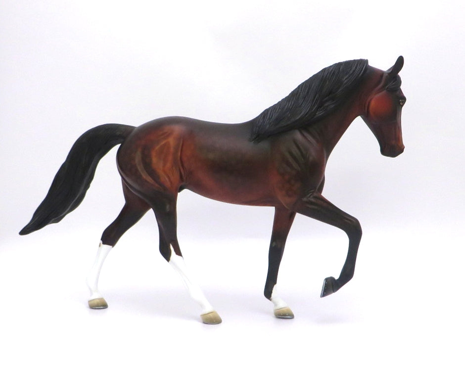 AMBER DANCER-OOAK BAY DAPPLE TENNESSEE WALKER BY DAWN QUICK 3/4/20