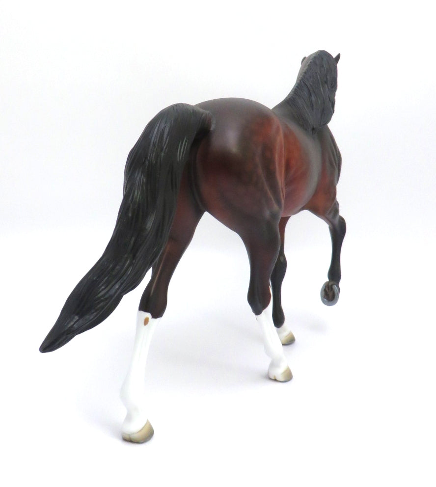 AMBER DANCER-OOAK BAY DAPPLE TENNESSEE WALKER BY DAWN QUICK 3/4/20