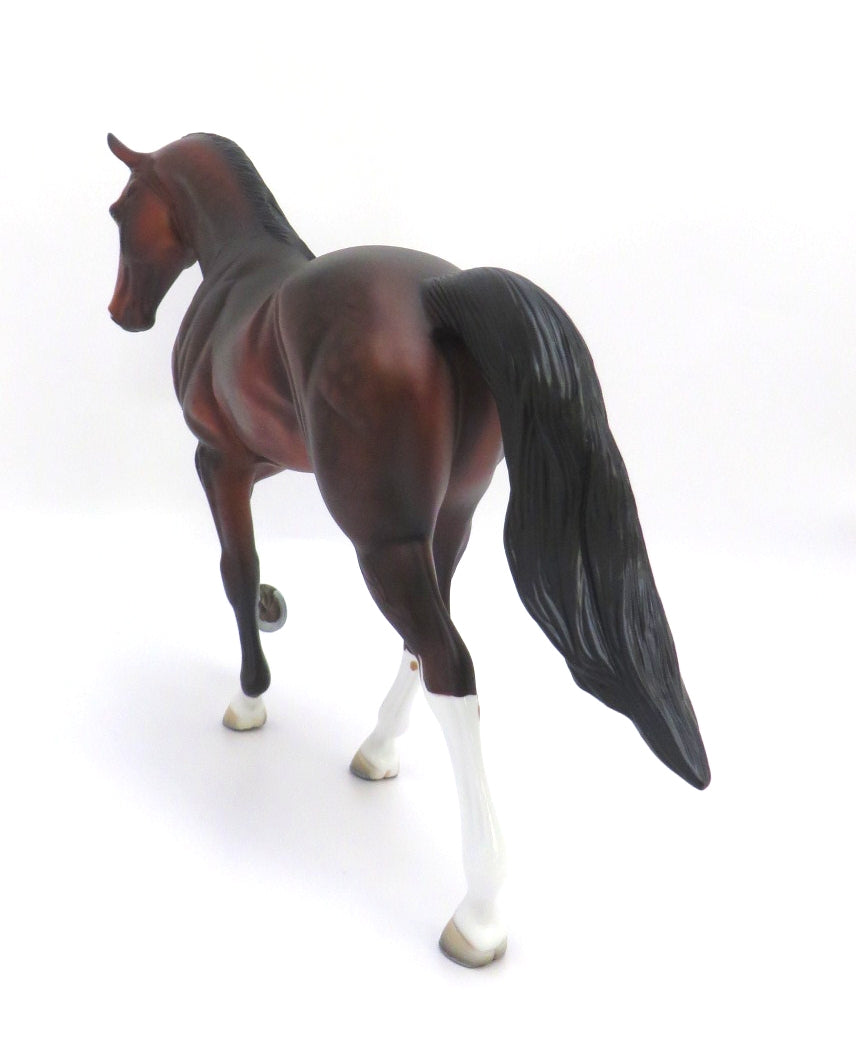 AMBER DANCER-OOAK BAY DAPPLE TENNESSEE WALKER BY DAWN QUICK 3/4/20