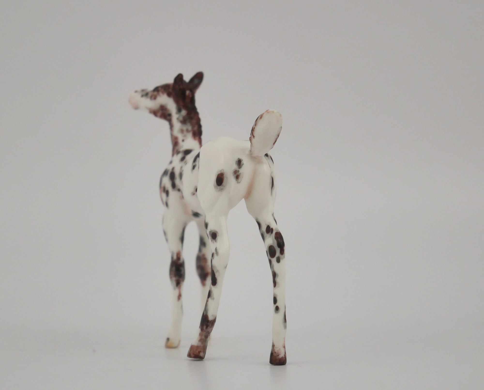 AMBISHADOW -OOAK CHESTNUT LEOPARD APPALOOSA FOAL BY ANDREA