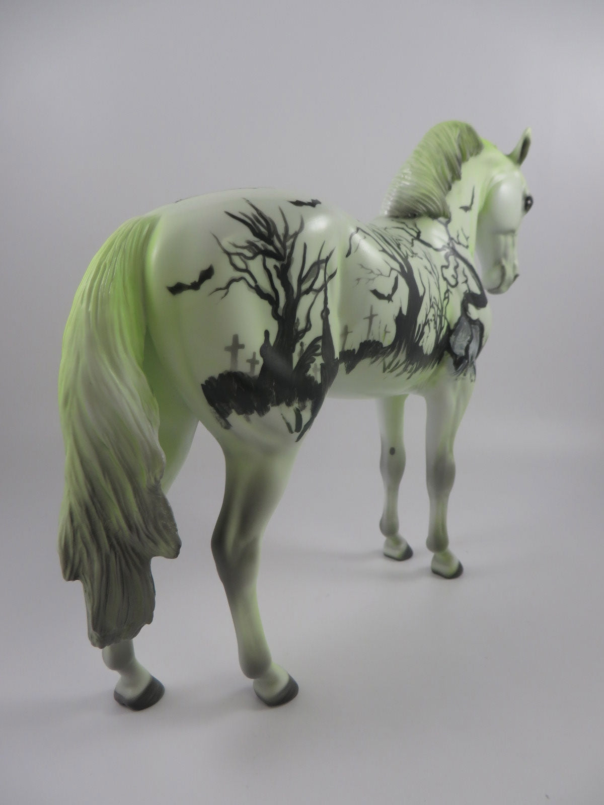 AMBROGIO-OOAK GREEN W/DRACULA ANDALUSIAN DECORATOR BY DAWN QUICK MM19