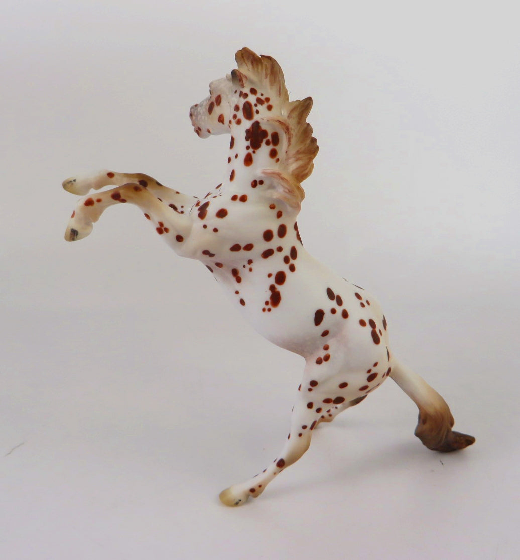 AMBUSH-OOAK CHESTNUT APPALOOSA REARING CHIP WHS 2019