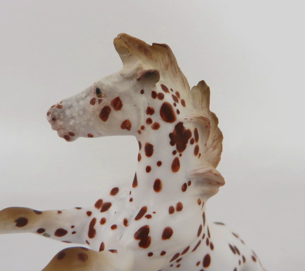 AMBUSH-OOAK CHESTNUT APPALOOSA REARING CHIP WHS 2019