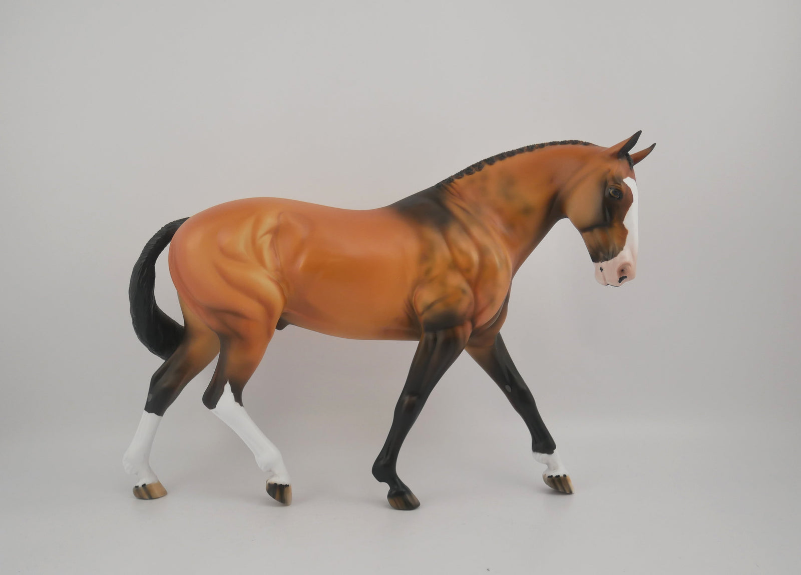 Amedeo-OOAK Buckskin Irish Draft By Dawn Quick