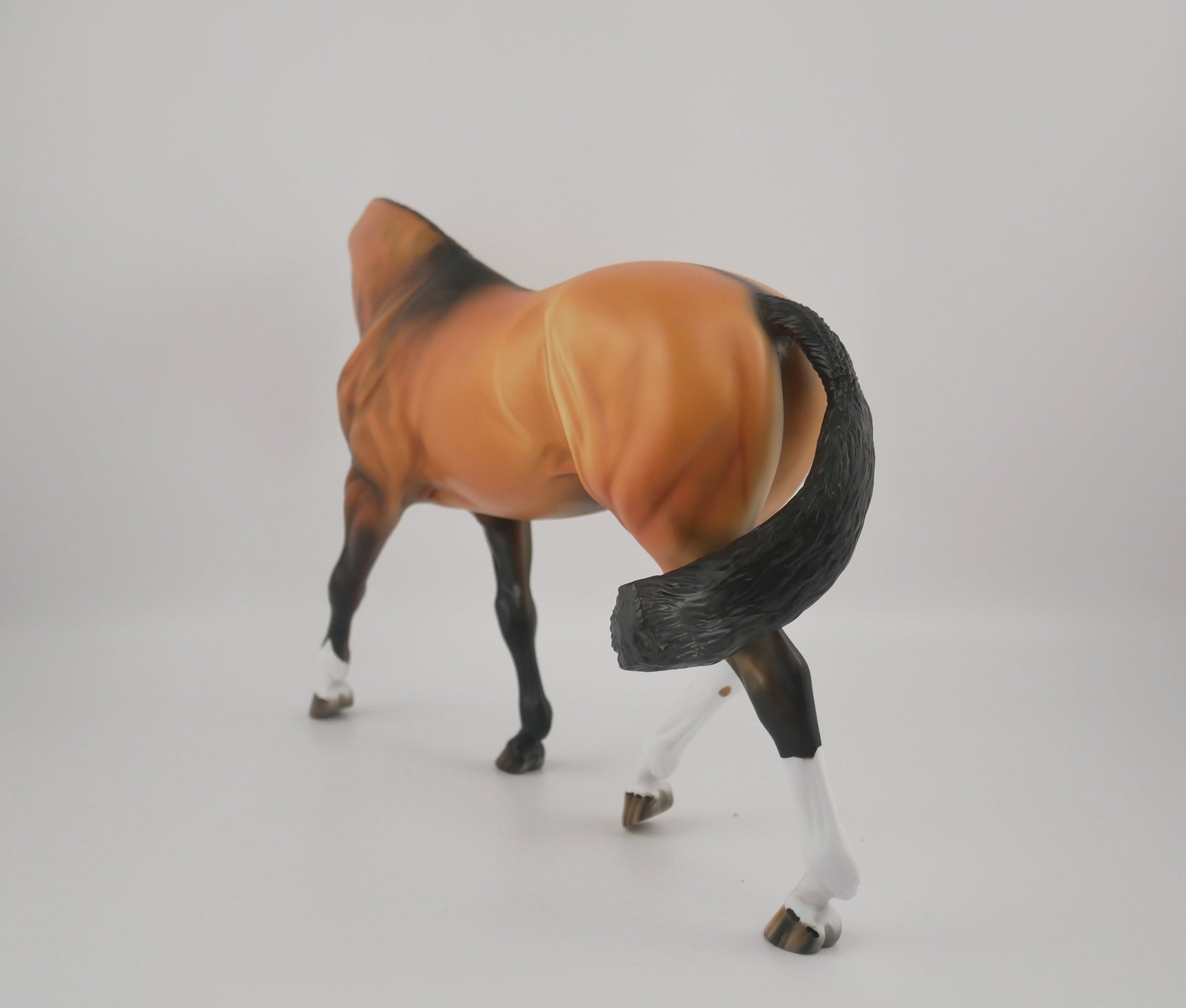 Amedeo-OOAK Buckskin Irish Draft By Dawn Quick