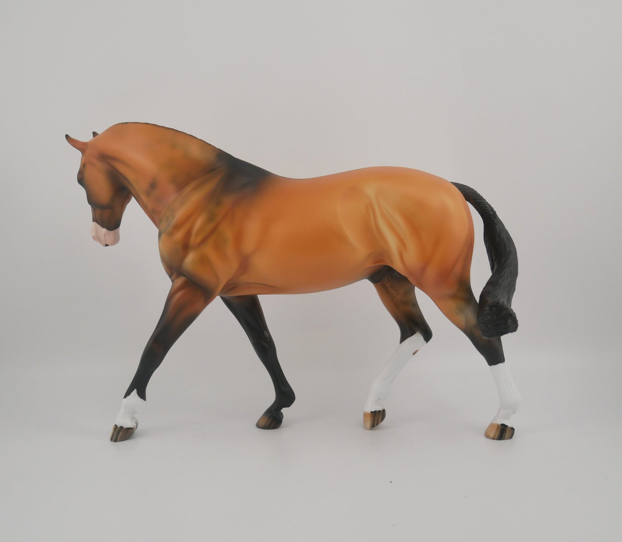 Amedeo-OOAK Buckskin Irish Draft By Dawn Quick