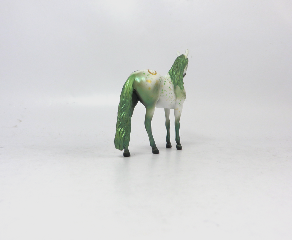 PRESS YOUR LUCK   -- OOAK ANDY CHIP ST. PATRICKS DAY DECORATOR BY MISSY FOX 2-25-19