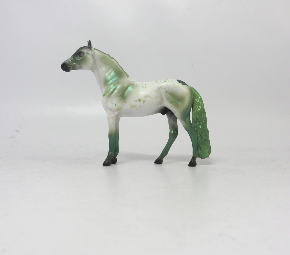 PRESS YOUR LUCK   -- OOAK ANDY CHIP ST. PATRICKS DAY DECORATOR BY MISSY FOX 2-25-19