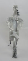 NATHANIEL-OOAK DAPPLE GREY PINTALOOSA CUSTOM REARING PEBBLES MODEL HORSE 1/7/2020