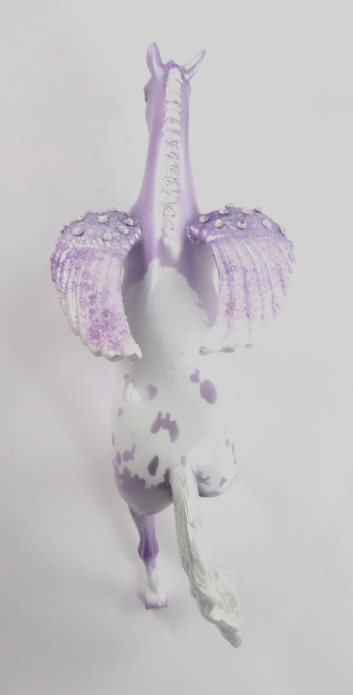 ANGELO - OOAK DAPPLE PURPLE PINTALOOSA CUSTOM WARMBLOOD PEBBLES MODEL HORSE 1/7/2020