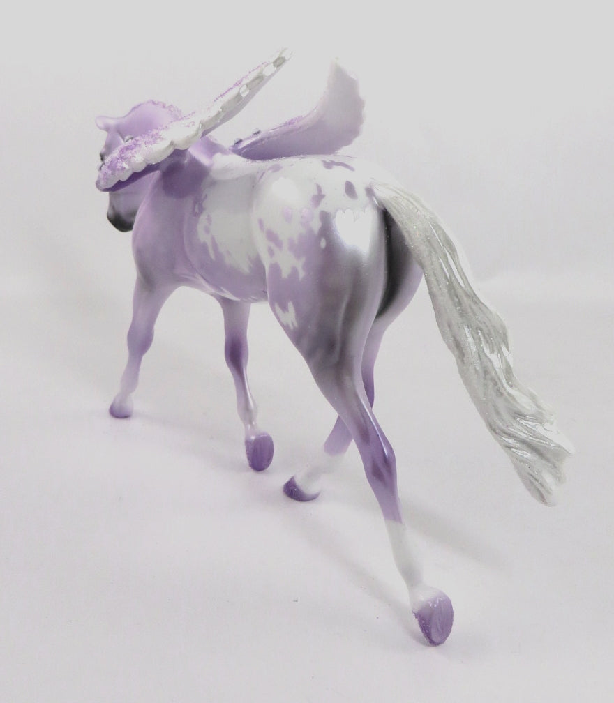 ANGELO - OOAK DAPPLE PURPLE PINTALOOSA CUSTOM WARMBLOOD PEBBLES MODEL HORSE 1/7/2020