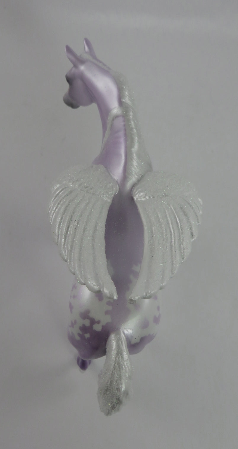 EVANGELINA- OOAK DAPPLE PURPLE PINTALOOSA CUSTOM ARABIAN MARE PEBBLES MODEL HORSE 1/7/2020