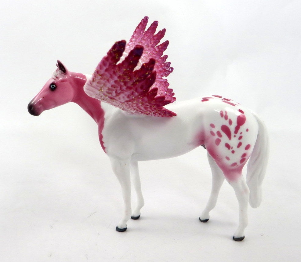 ROMEO-LE-5 BERRY PINK STOCK HORSE CHIP WITH ANGEL WINGS-ANGEL WEEK 1/6/20