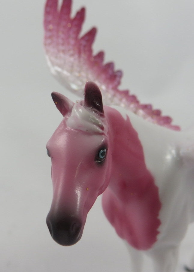 ROMEO-LE-5 BERRY PINK STOCK HORSE CHIP WITH ANGEL WINGS-ANGEL WEEK 1/6/20