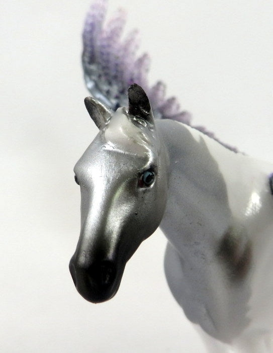 RAPHAEL-LE-5 GREY PINTALOOSA STOCK HORSE CHIP WITH ANGEL WINGS ANGEL WINGS 1/6/20