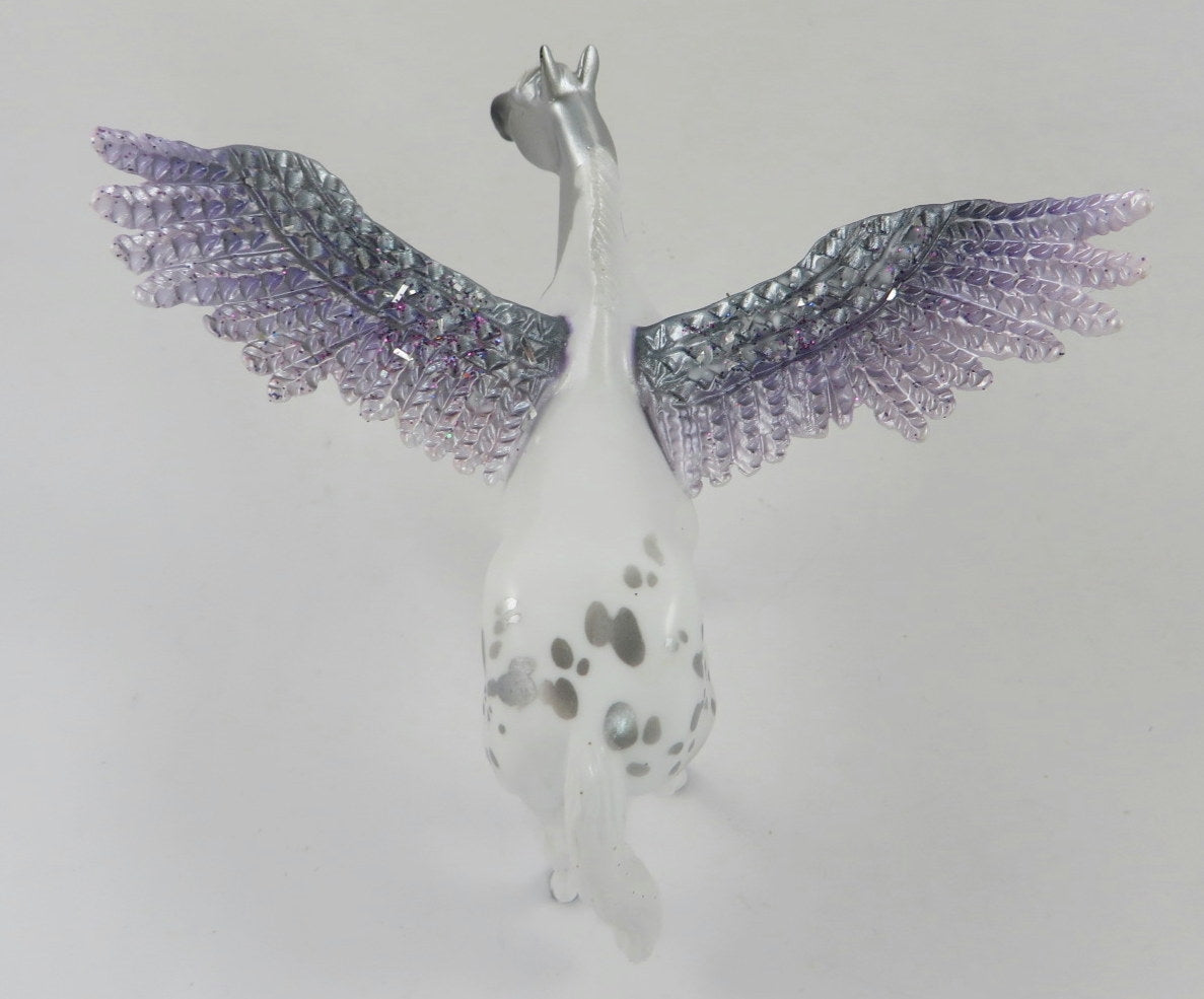RAPHAEL-LE-5 GREY PINTALOOSA STOCK HORSE CHIP WITH ANGEL WINGS ANGEL WINGS 1/6/20