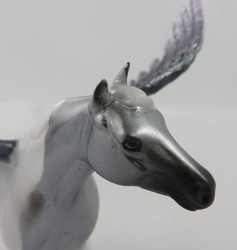 RAPHAEL-LE-5 GREY PINTALOOSA STOCK HORSE CHIP WITH ANGEL WINGS ANGEL WINGS 1/6/20
