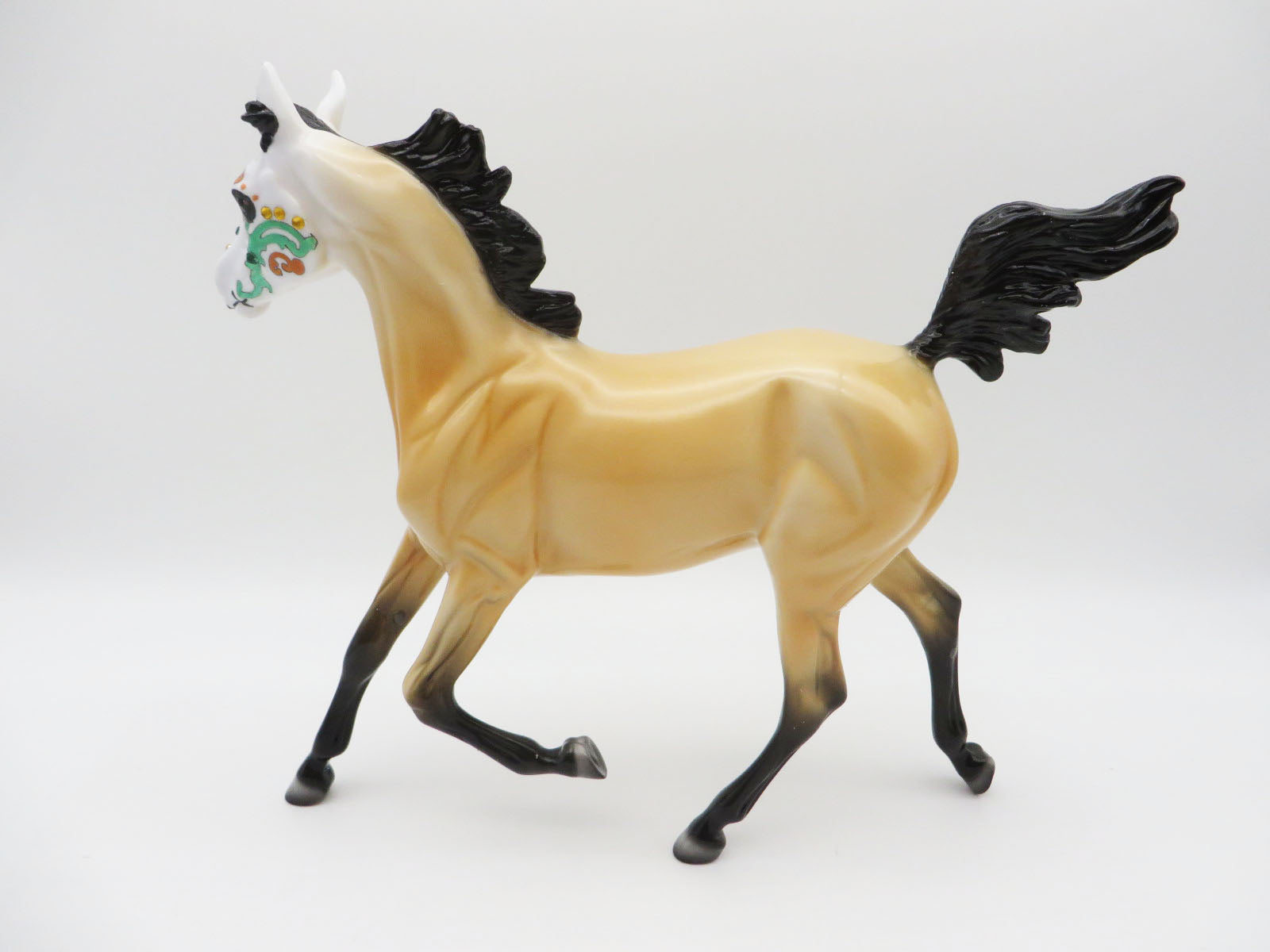 Angelito  - OOAK Sugar Skull Yearling Horse By Dawn Quick