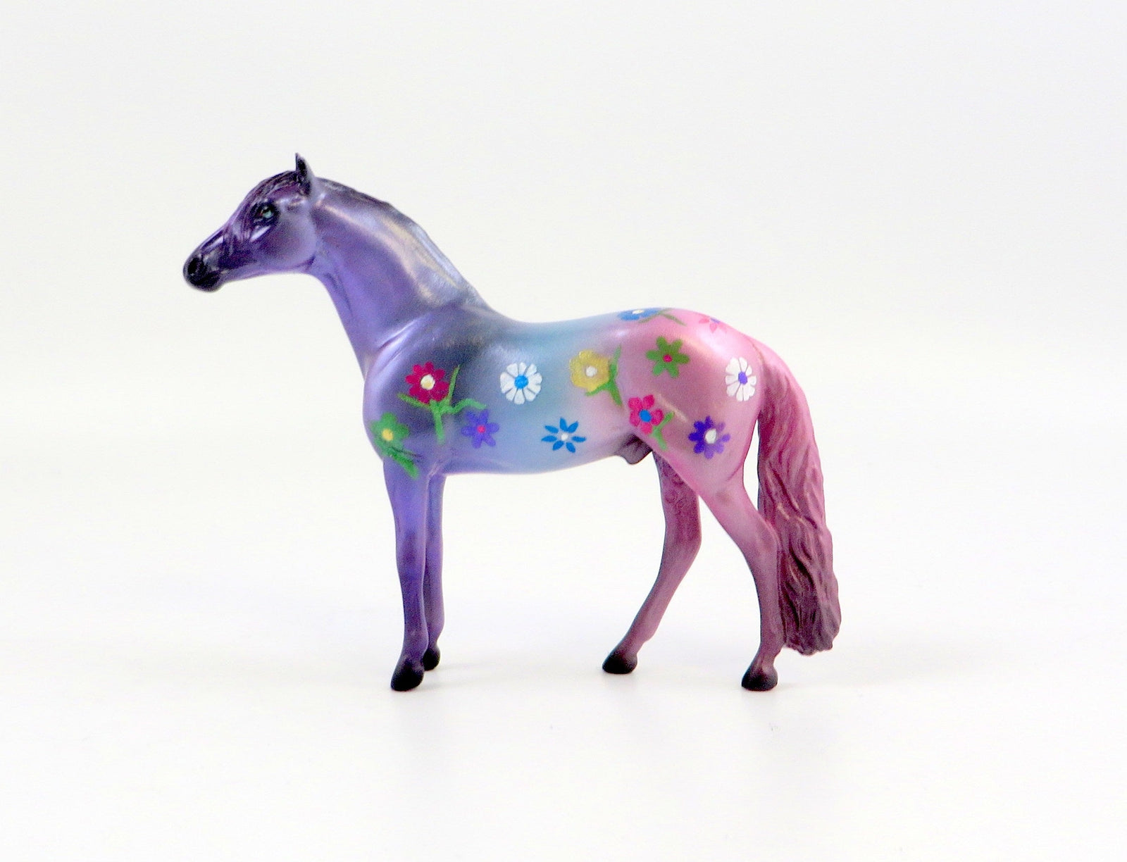 ANGELONIA-OOAK FLOWER DECORATOR ANDALUSIAN CHIP MODEL HORSE EQ 19