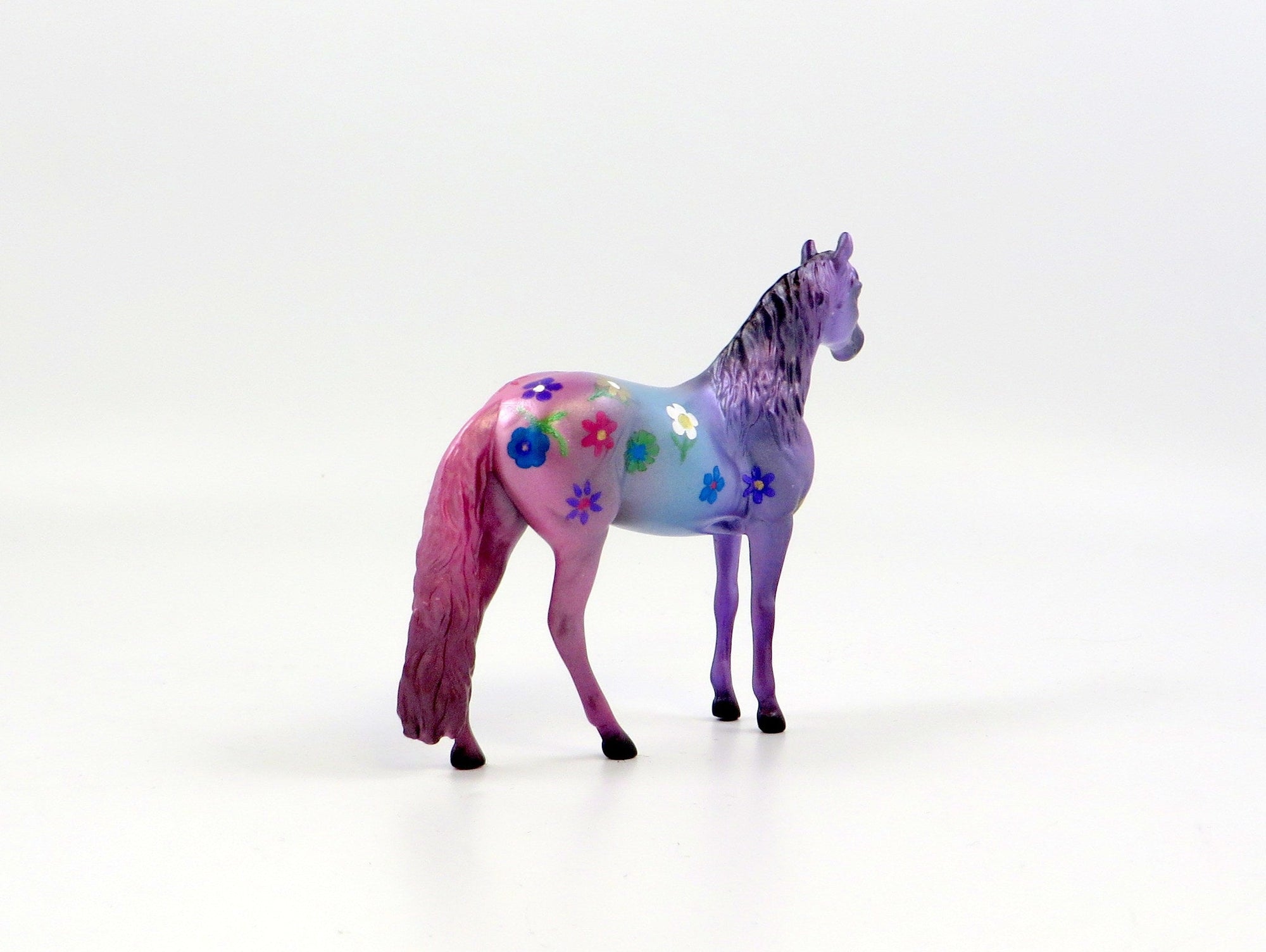 ANGELONIA-OOAK FLOWER DECORATOR ANDALUSIAN CHIP MODEL HORSE EQ 19