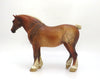 APPLE JAX-OOAK ROAN HEAVY DRAFT MARE MODEL HORSE BY AL 3/11/20