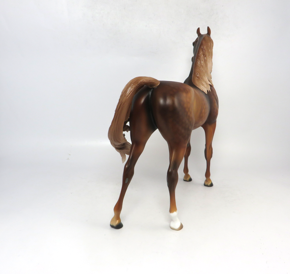CATCH- OOAK DAPPLED CHESTNUT WITH FLAXEN MANE AN TAIL ARABIAN BY AUDREY DIXON SB19