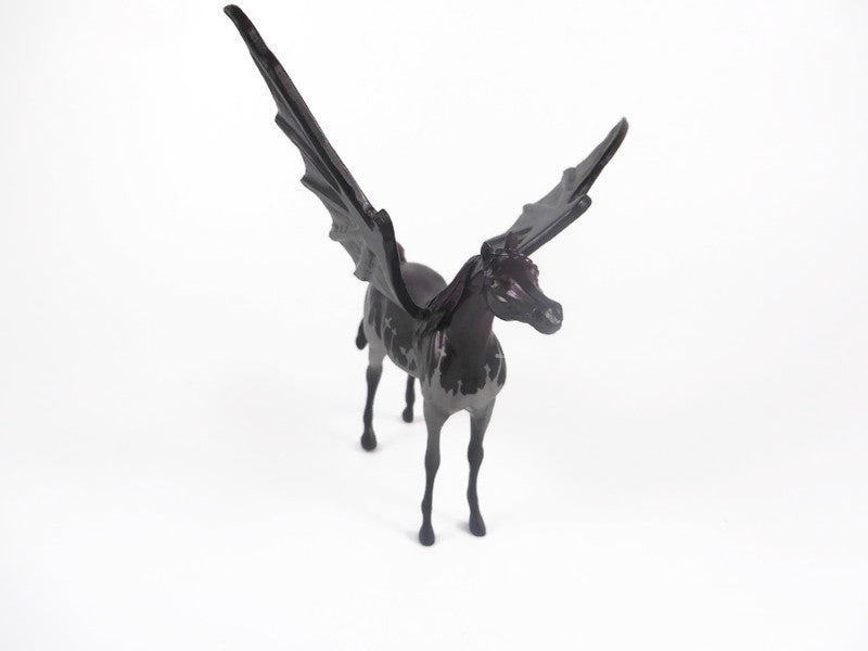 DUNKAN -OOAK PURPLE HALLOWEEN DECORATOR ARAB BAT CHIP BY KAYLA WESSE MM19