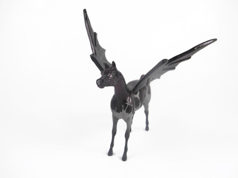 DUNKAN -OOAK PURPLE HALLOWEEN DECORATOR ARAB BAT CHIP BY KAYLA WESSE MM19