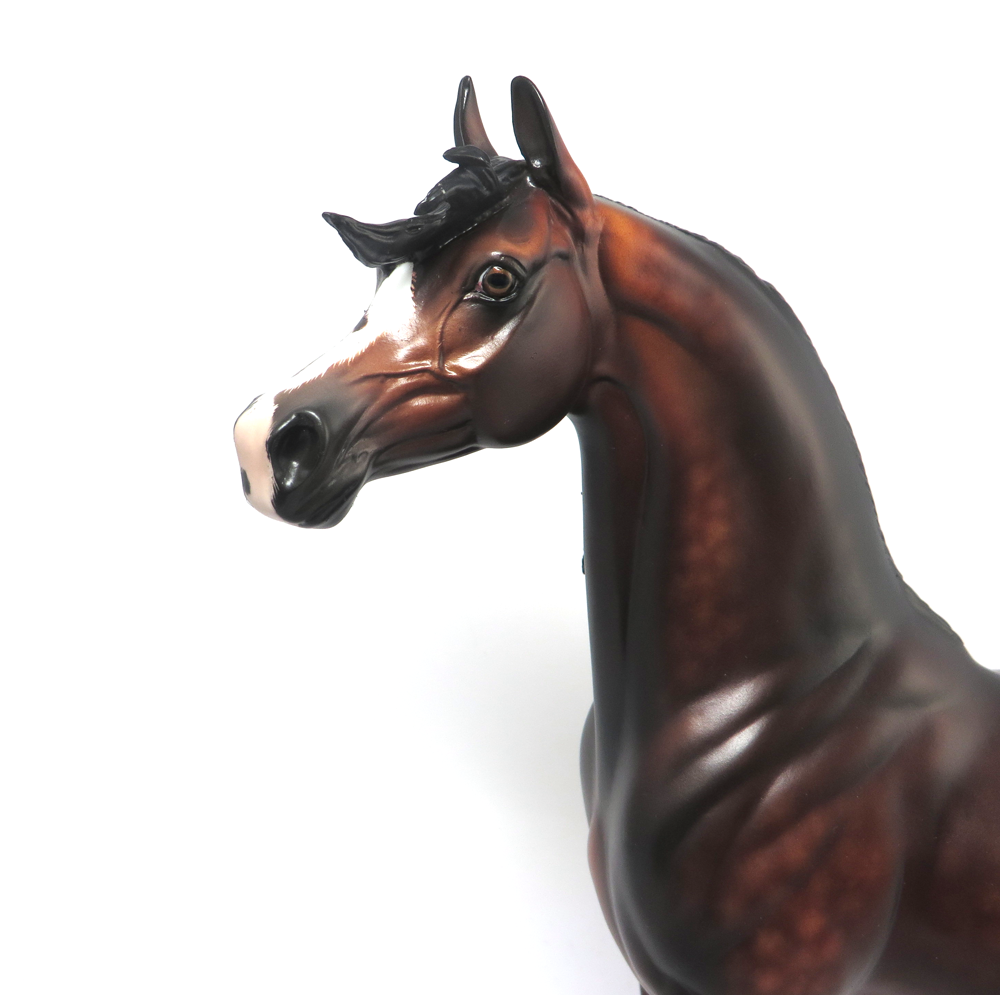 FIREWORKS- OOAK DAPPLED BAY ARABIAN BY SHERYL LEISURE 2-20-19