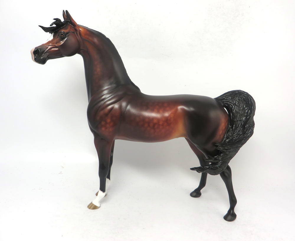 FIREWORKS- OOAK DAPPLED BAY ARABIAN BY SHERYL LEISURE 2-20-19