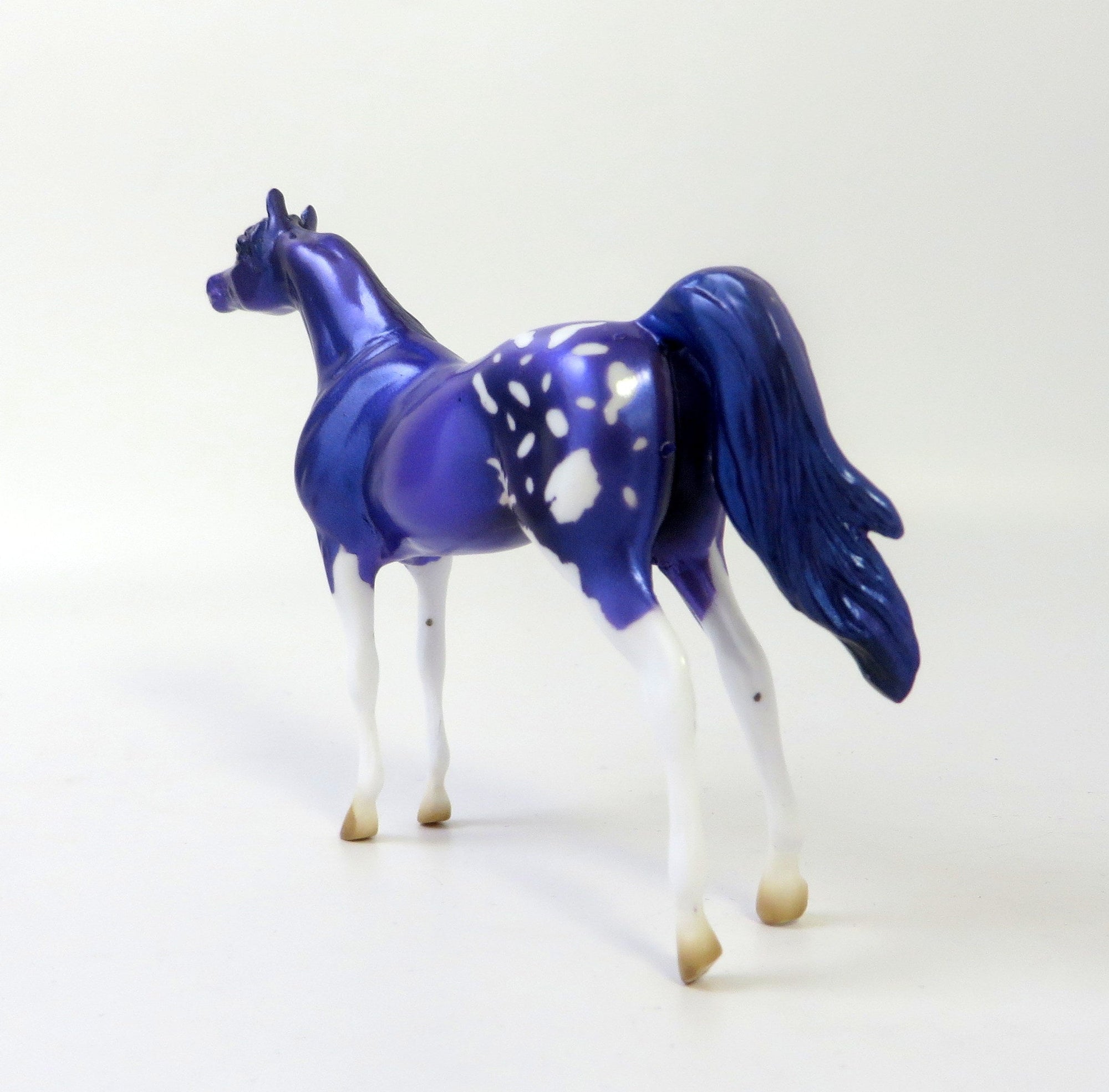 ARABIAN AMETHYST CHIP APPALOOSA MODEL HORSE EQ19