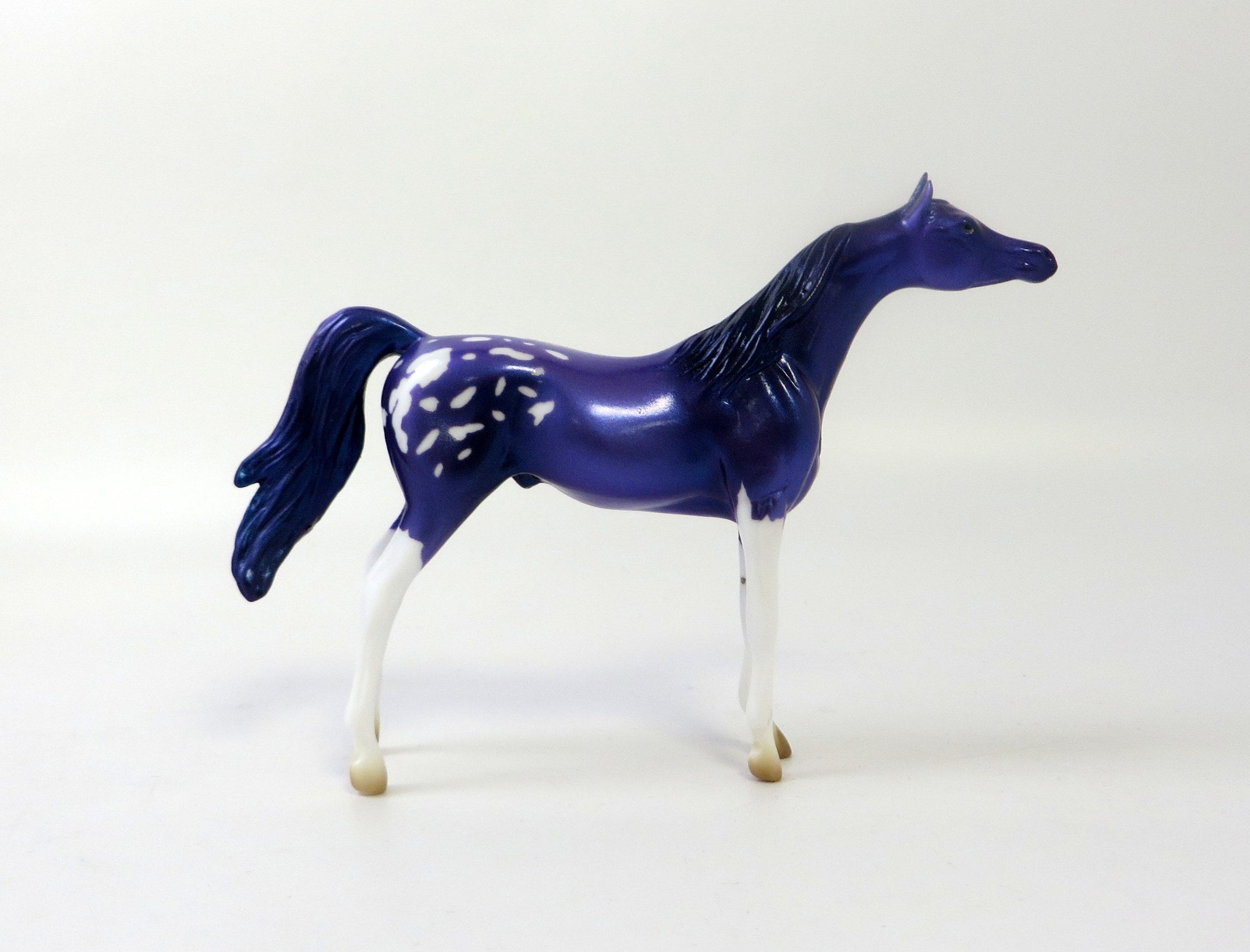 ARABIAN AMETHYST CHIP APPALOOSA MODEL HORSE EQ19