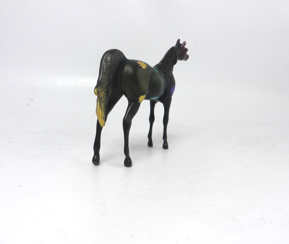 SHINY PENNY  -- OOAK ARABIAN  CHIP ST. PATRICKS DAY DECORATOR BY MISSY FOX 2-25-19