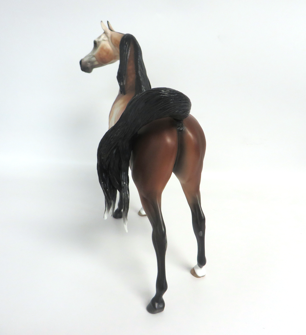 VOYAGE OF SINBAD --   OOAK DAPPLED ROSE GREY  ARABIAN BY SHERYL LEISURE 3-15-19