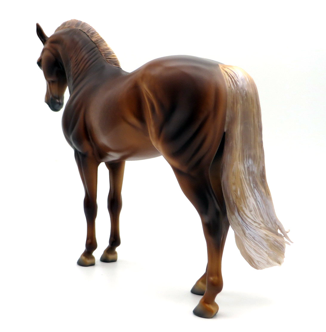 Artesia-OOAK Dapple Chestnut Andalusian Mare by Caroline Boydston 10/4/21