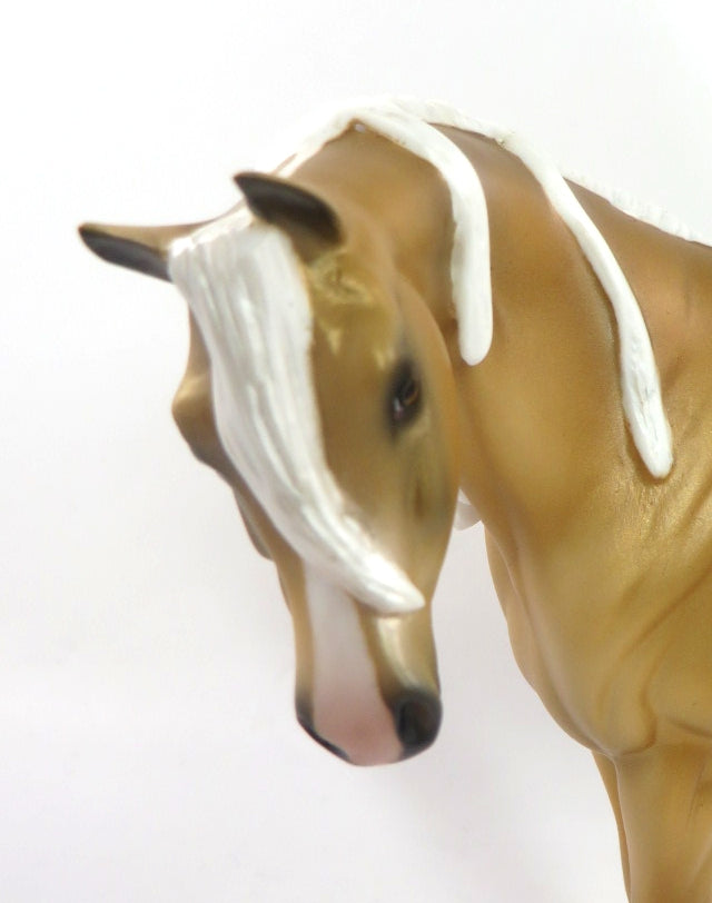 ASPEN- OOAK --PALOMINO ARABIAN PEBBLE BY AUDREY DIXON WHS 19